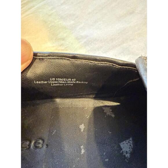 VINCE Mens Black Notched Emmit Round Toe Slip On LEATHER LINING Shoes 10 M main image 6